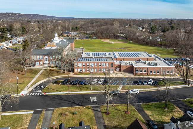 An elevated view of the entire campus at West End Elementary School in North Plainfield, NJ.