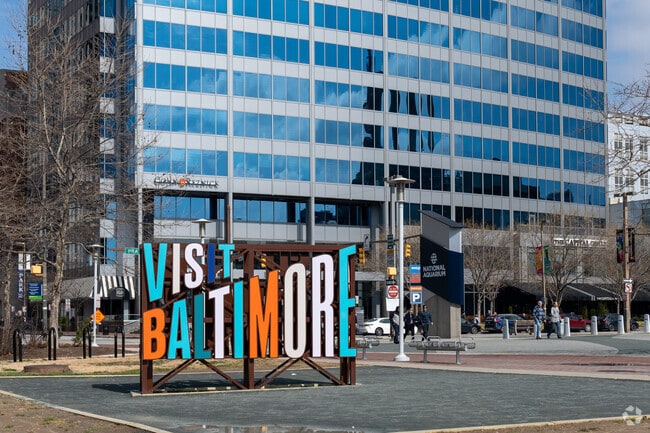 Historic Downtown Baltimore is a popular tourist destination.