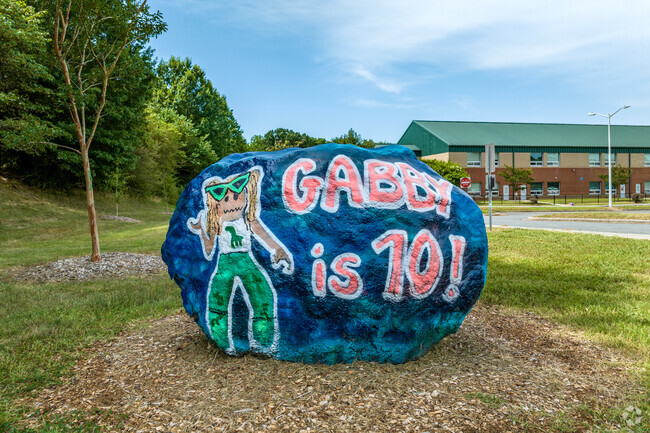 Endhaven Elementary School spirit rock in Charlotte, NC.