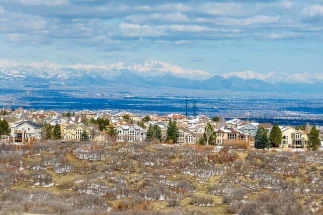 Castle Pines has a beautiful view of Colorado's Front Range.