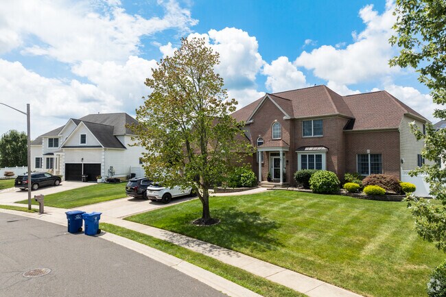 Many newer two-story builds can be found along the wide streets of Mansfield Township.