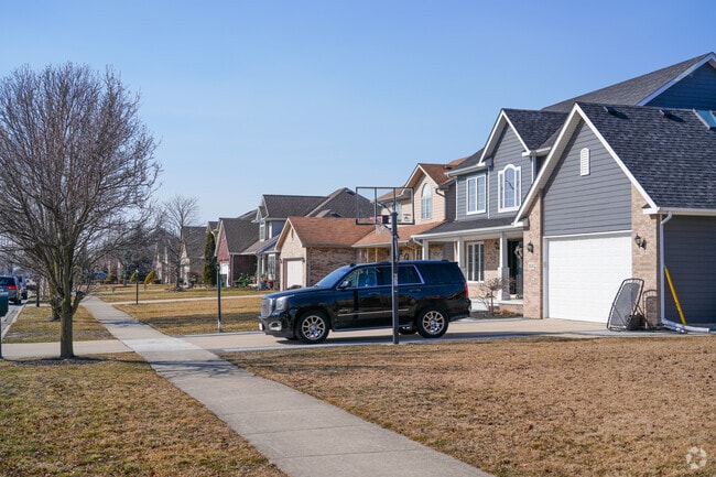 Rows of unique homes with generous yards can be found in the West Lakes community of Munster.