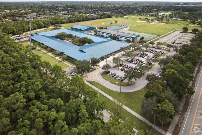 Okeeheelee Middle School serves students in the Dillman Farms neighborhood.