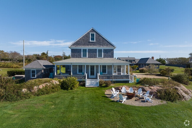 Enjoy a two story home on the beach in Little compton.