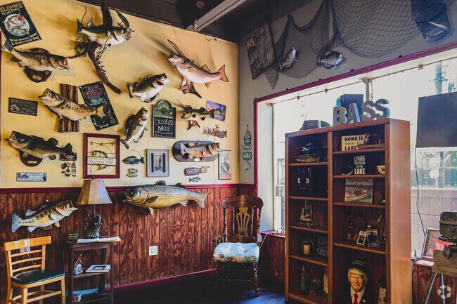 A view inside of Crooked Bass.