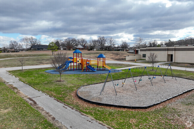Salk Elementary School offer students plenty of space to roam and play at recess.