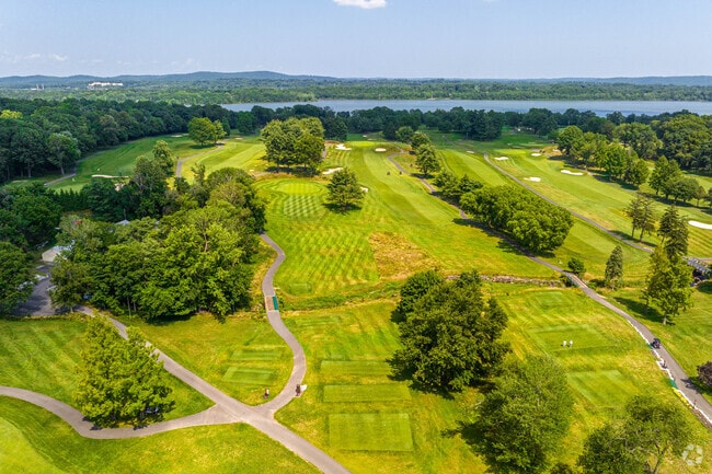 The golf course at River Vale Country Club invites residents to tee off.