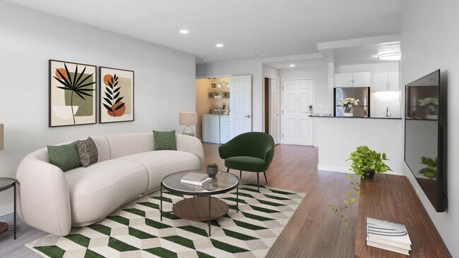 Living Room with Hard Surface Flooring