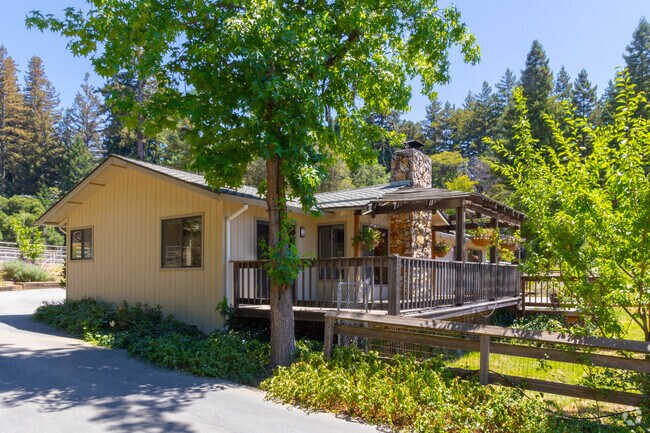 Many homes in Bonny Doon include features to help enjoy the beautiful California outdoors like covered decks,