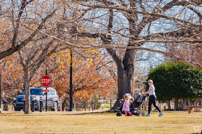 Grand Boulevard Park offers plenty of walking spaces for local residents.