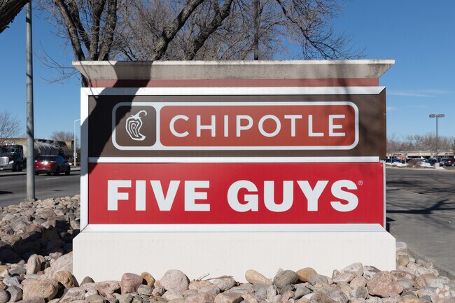 Fast food options along Main Street include Five Guys, Chipotle, Popeyes and Arby’s.