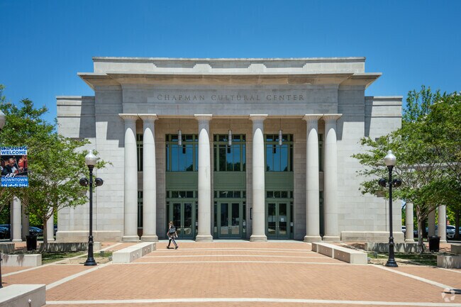 The Chapman Cultural Center has local art, music, and performances.