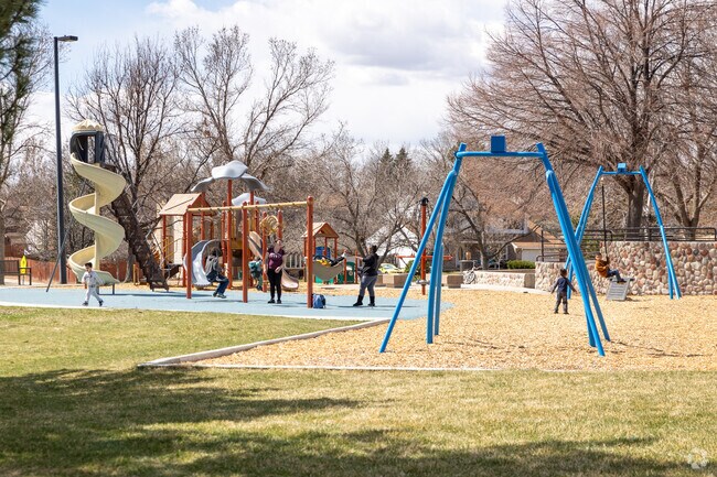 The playground at Southeast Crossing's Tierra Park is popular with the neighborhood kids.