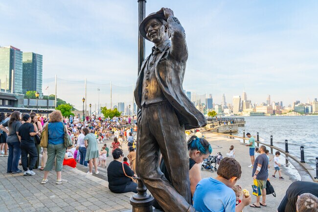 The Frank Sinatra Walking Tour in Hoboken visits his favorite spots, including Sinatra Park.