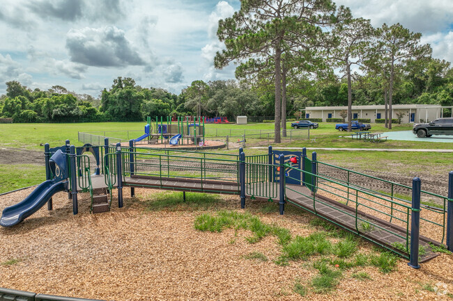 Shaw Elementary School has plenty of playgrounds fo children to enjoy and play at