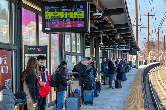 The Metropark train station near Colonia offers easy daily service to Penn Station in New York and beyond.