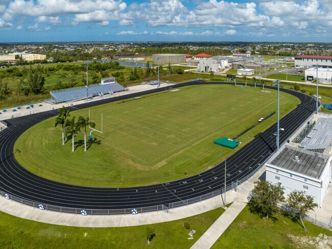 Ida S Baker High School in Cape Coral has a great football program with its own stadium.