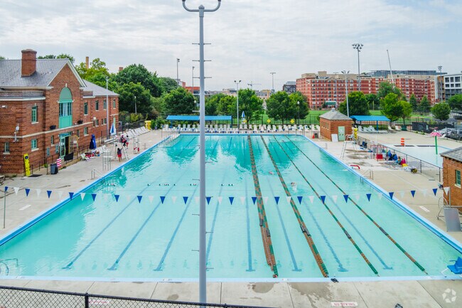 Banneker Recreation Center in Pleasant Plains has a large swimming pool.