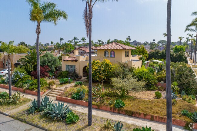 Home styles of National City include Spanish Colonial as seen in this stately home.