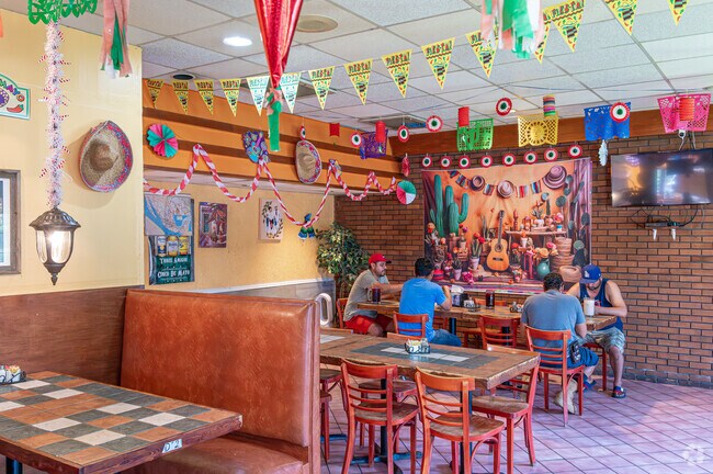 Merrimac has several restaurant options, like El Mariachi.