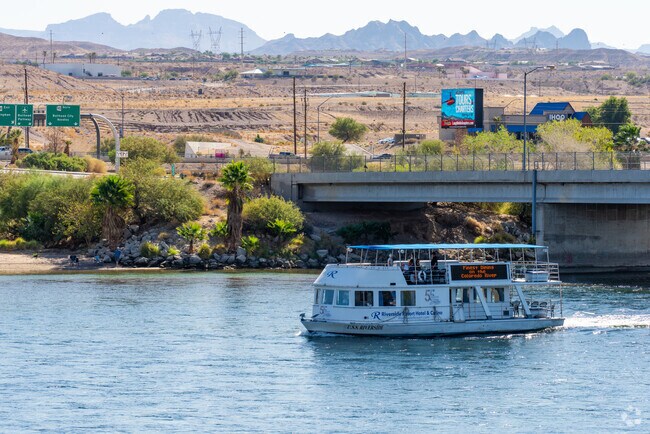 Explore the scenic Colorado River by boat from Desert Foothills Estates.