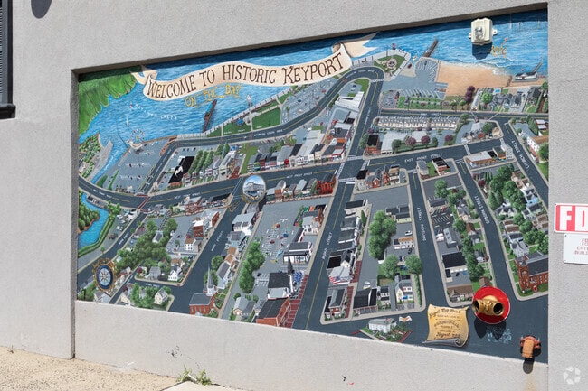 Downtown Keyport features murals by local artists that celebrate the town’s maritime heritage.
