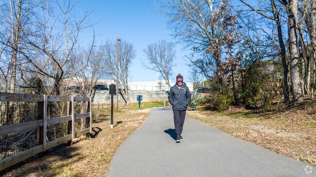 Enjoy a walk on The Emerald Necklace, a 13 mile greenway through Cornelius.