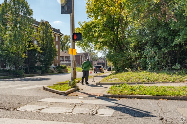 Wellston offers sidewalks for pedestrians to safely commute.