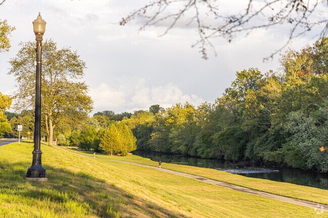 A popular spot is the White River Park Greenway which stretches for miles through Muncie, IN.