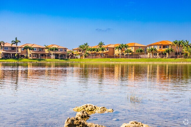 Tamiami is full of shallow lakes behind the property lines of homes to avoid flooding.