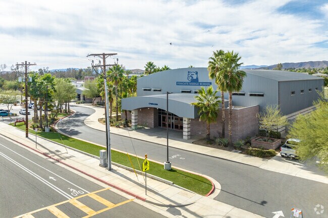 The beautiful campus of Pinacate Middle School includes modern amenities for students.