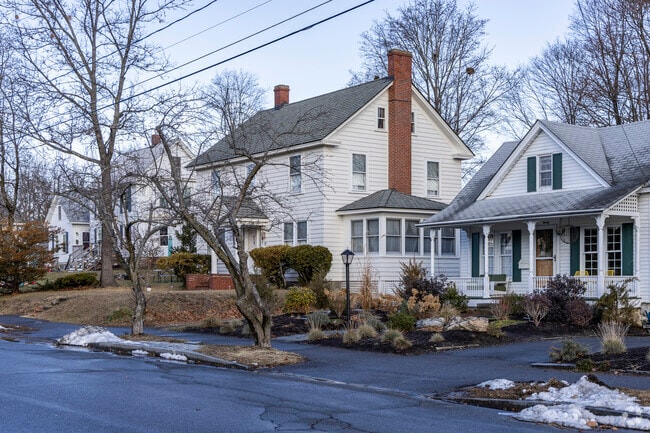 Concord's row of homes showcases timeless style and neighborhood unity.
