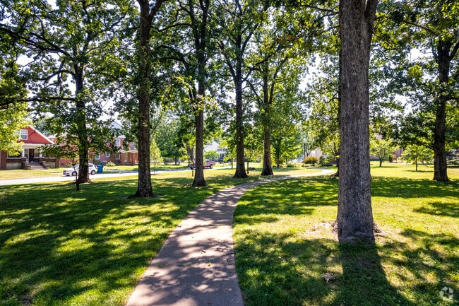 A walking trail crosses Washington Park and residents of Midtown Springfield.