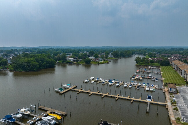 Joppa offers pristine waterside views of the Gunpowder River.