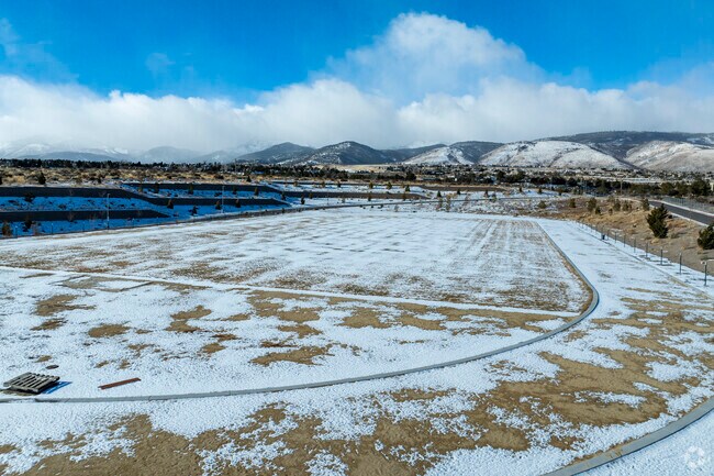 The track field at Marce Herz Middle School.