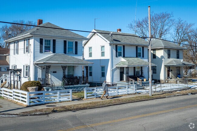 American foursquare homes are commonly found throughout Church.