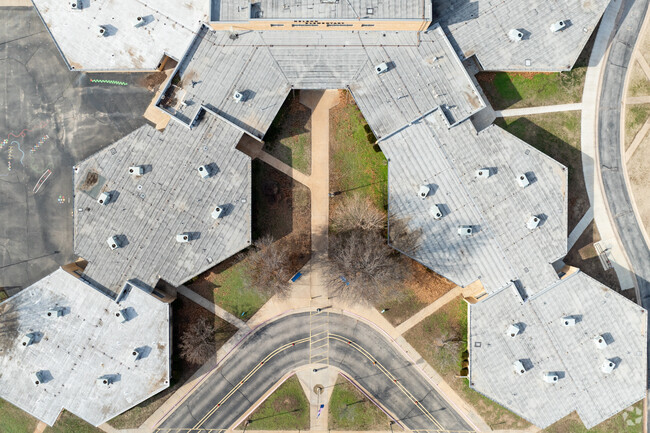 This is a top down view of Nelson Elementary School.