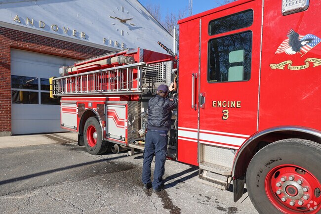 Far West Andover’s fire station serves the community with quick local response.