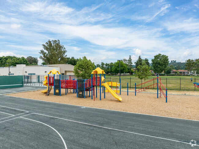 Students can play in the area at Old Orchard Elementary School.