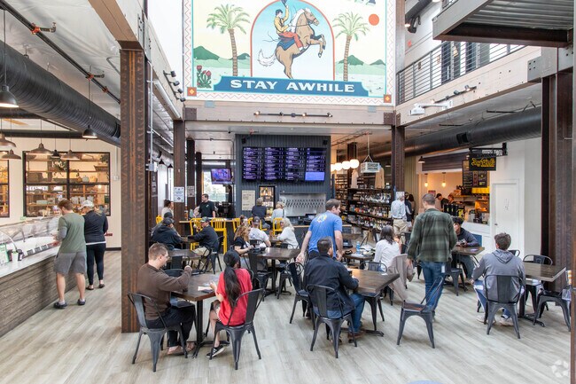 The Public Market in LOVR Creekside Area is full of many great food vendors.