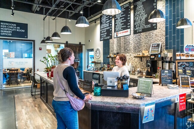 12 Stones Coffee has great breakfast items and cappuccino drinks near Cottonwood.