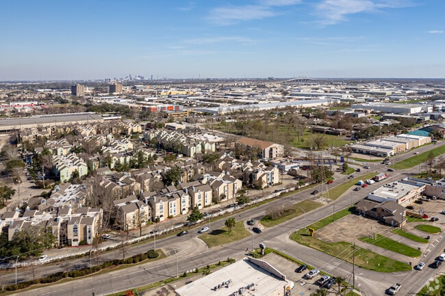 Aerial of the Elmwood Industrial Area Looking towards Downtown New Orleans