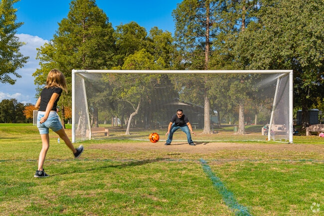 Kids love playing on the soccer fields at Sherry Island Sports Park in Antelope.