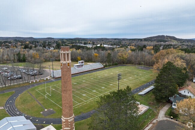Luther L. Wright K-12 School has a track and football field on campus.