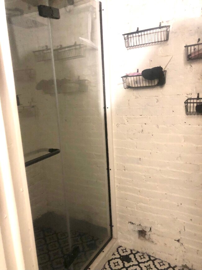 Glass Enclosed Shower
