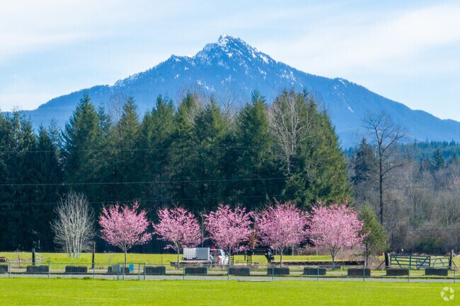 Stunning mountain views and wooded forests make up the natural beauty of Lochsloy.