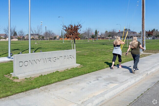 Take an afternoon walk at Donny Wright Park in Fowler.