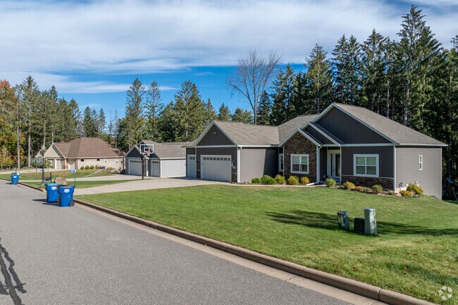 Homes in Rib Mountain sit on full sized lots.