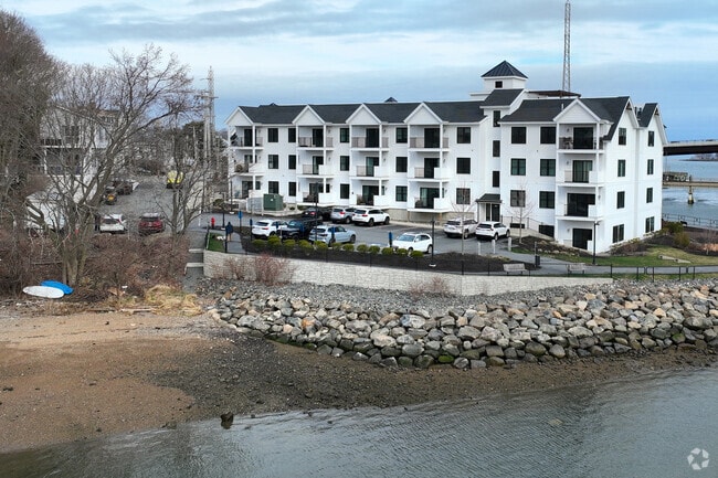 Newer condos overlook scenic water views in Beverly.