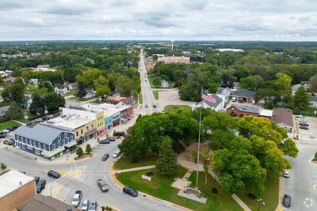 East Troy’s village square is a year-round gathering spot.